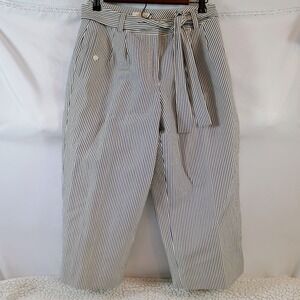 Talbots Capri Pants Pin Striped Blue White Women's Size Petite 6